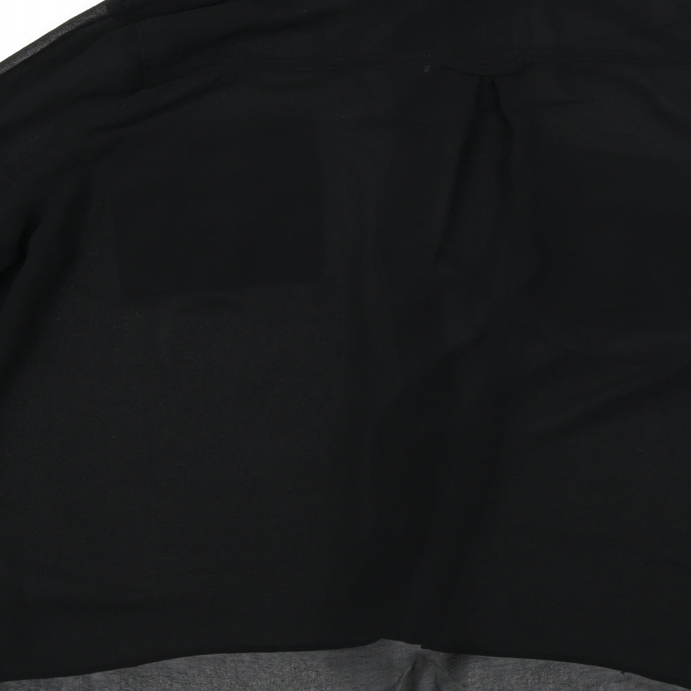 New Look Womens Black Basic Button-Up Size 14