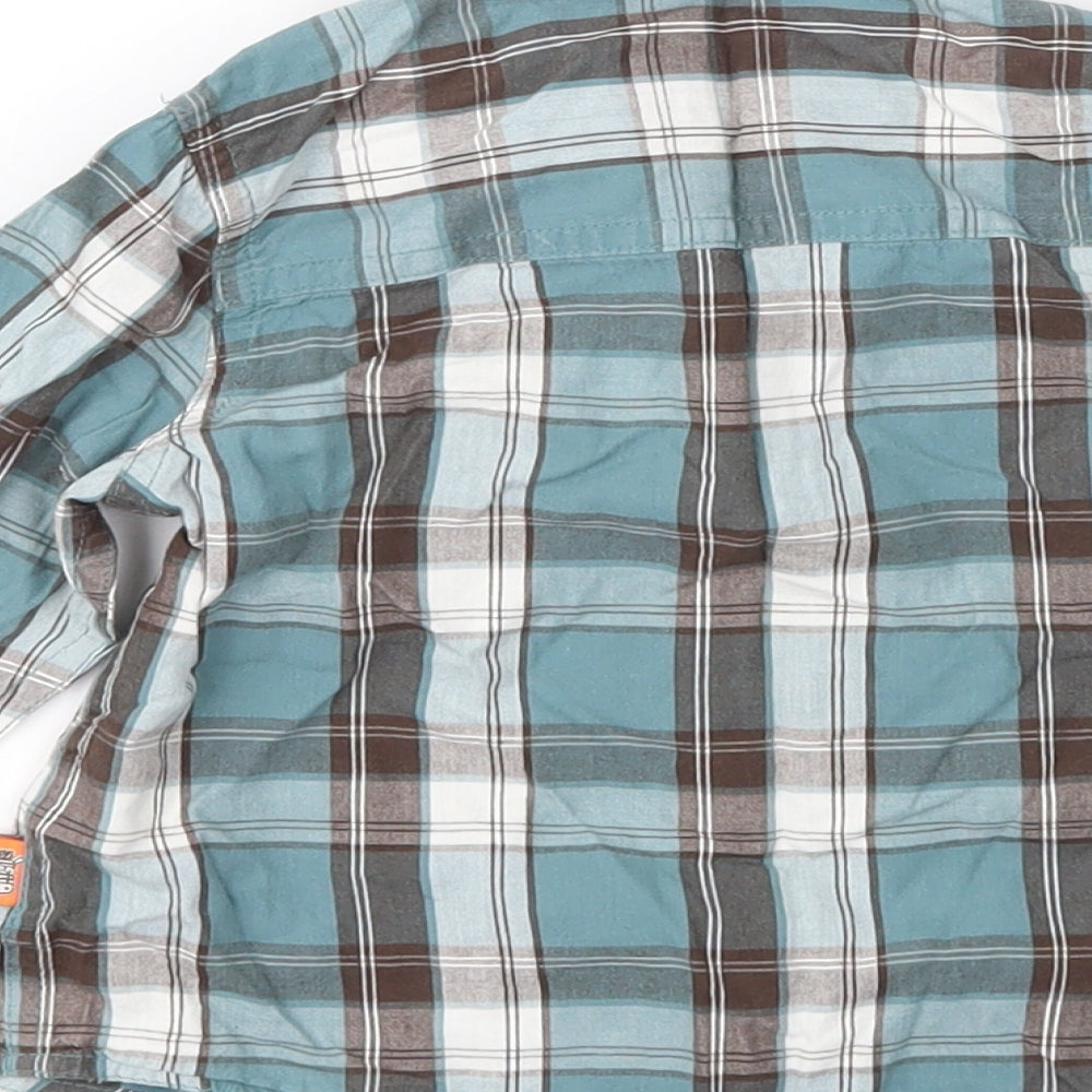 Mothercare Boys Blue Check Basic Button-Up Size 9-12 Months