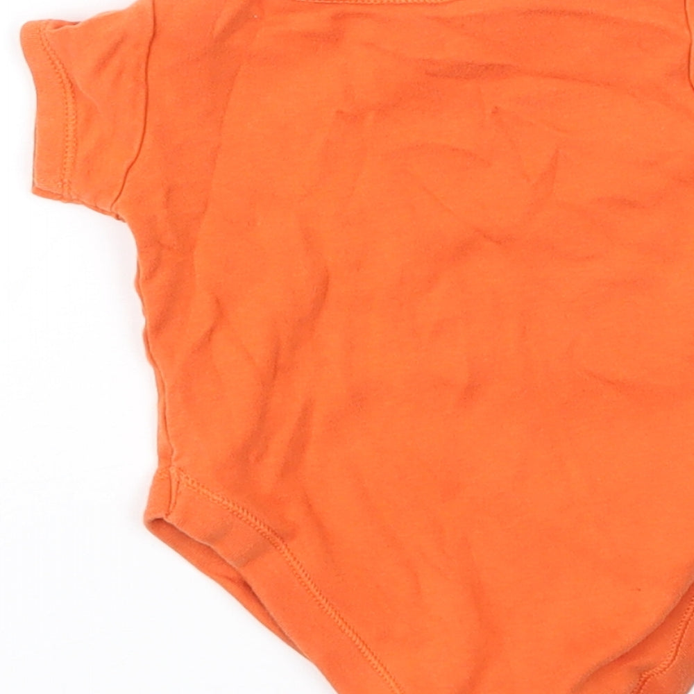 George Boys Orange Basic T-Shirt Size 0-3 Months