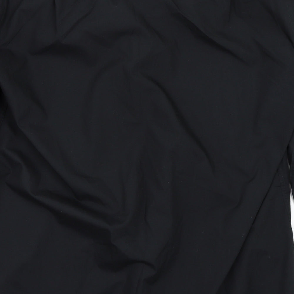 Double TWO Mens Black Button-Up Size 17