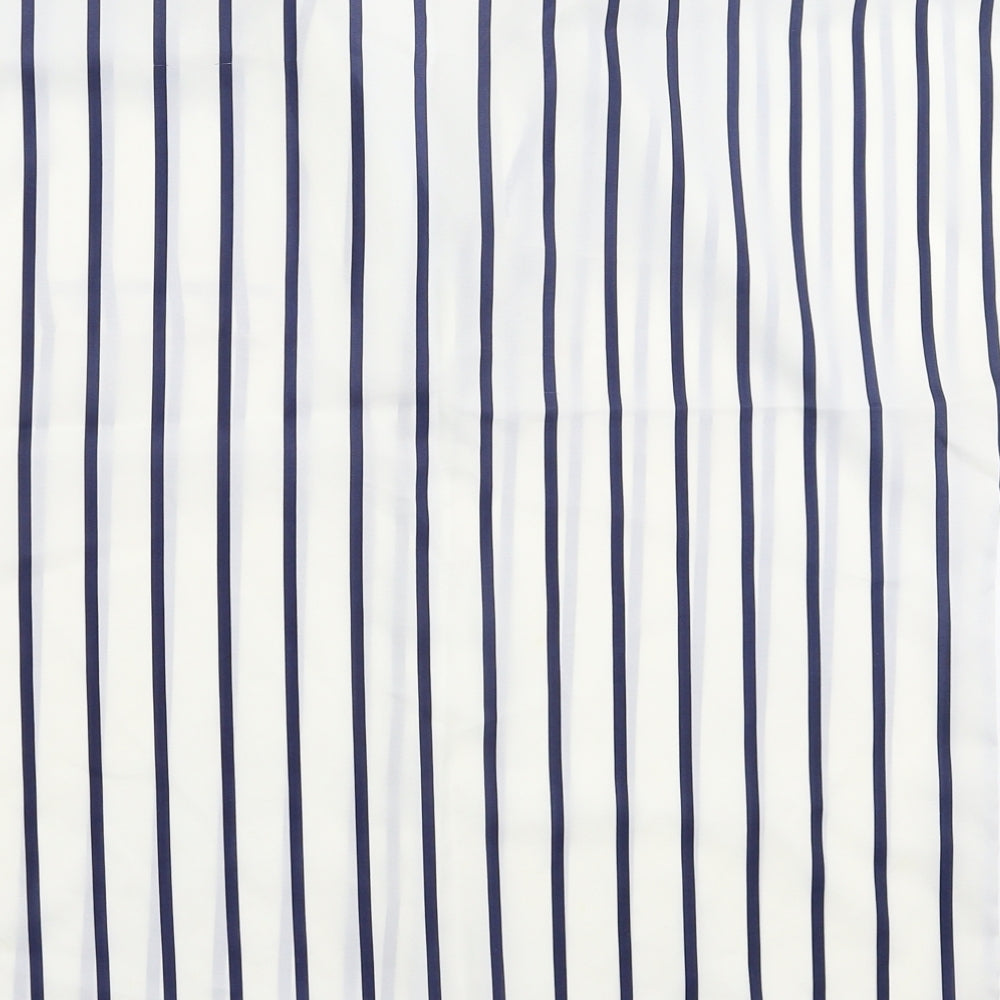 Littlewoods Womens White Striped Basic Button-Up Size 16