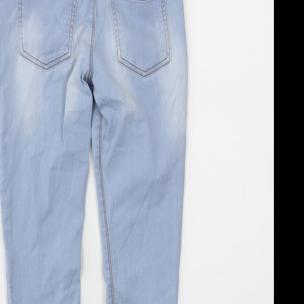 M&S Girls Blue Denim Boyfriend Jeans Size 7-8 Years