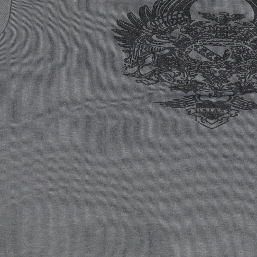 VSKA Mens Grey Flannel Polo Size M
