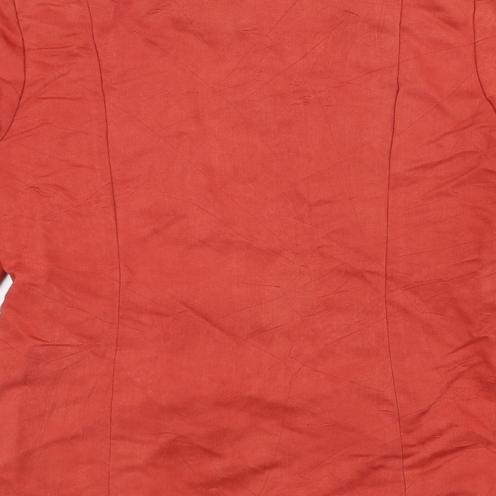Quiz Womens Orange Jacket Size 14