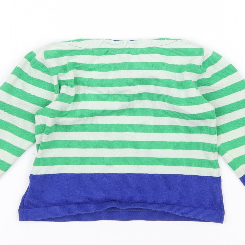 JBC Baby White Striped Pullover Jumper Size 24 Months