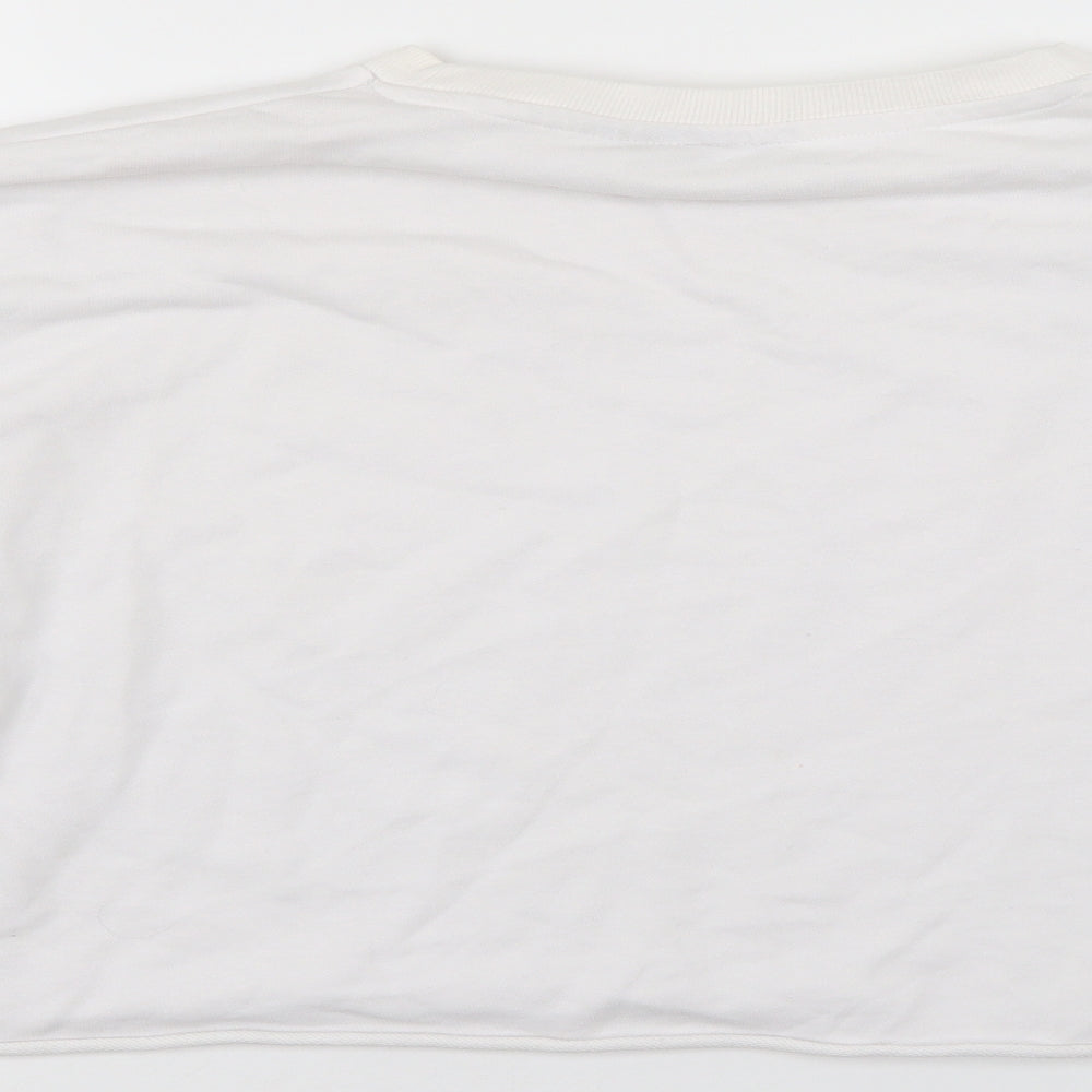 Friends Womens White Pullover Sweatshirt Size 14 - Friends