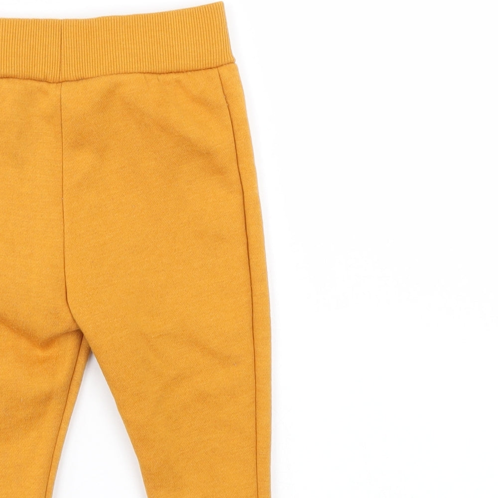 Disney Girls Gold Sweatpants Trousers Size 6-7 Years