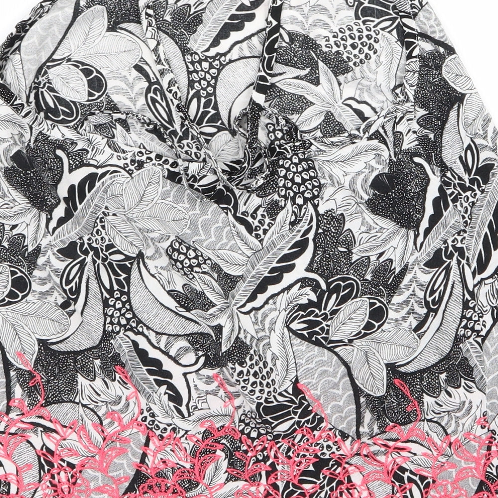 TU Womens Pink Floral Basic Blouse Size 10