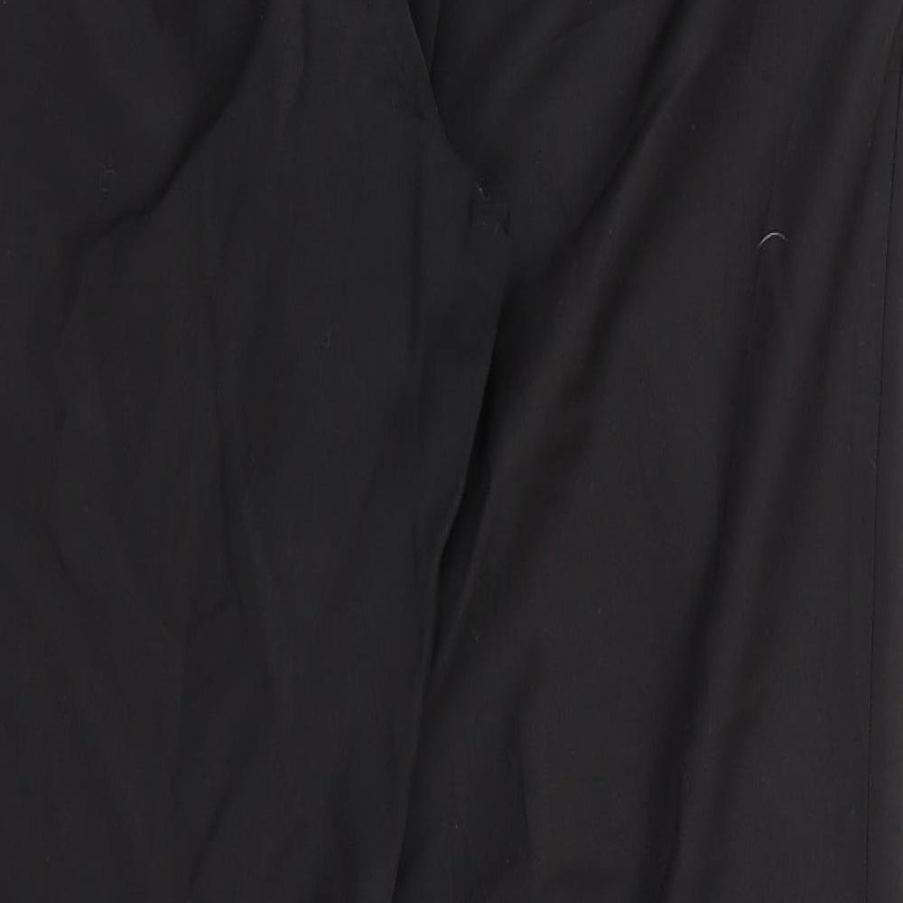 Preworn Womens Black Trousers Size 36 L25 in