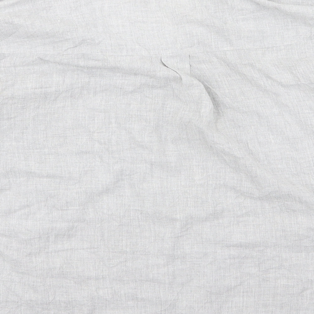 Preworn Womens Grey Basic Button-Up Size 16
