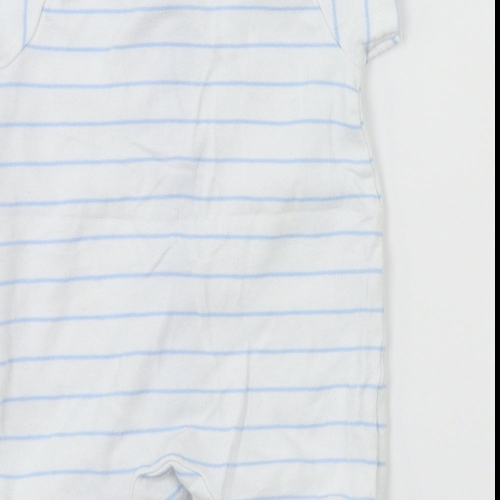 Mini Club White Striped Babygrow One-Piece Size Newborn