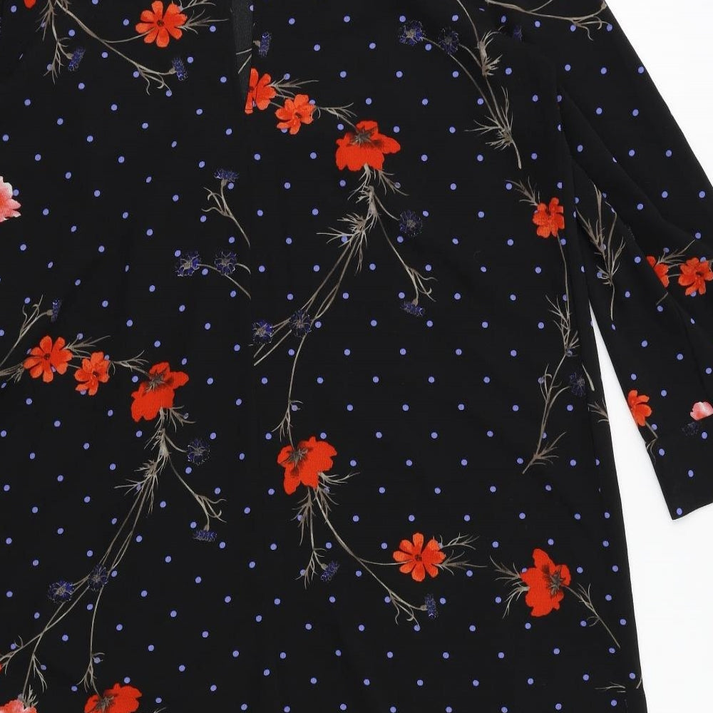 VERO MODA Womens Black Floral Kaftan Size M