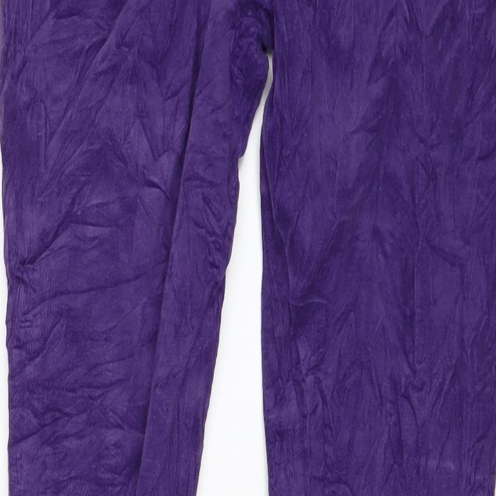 Matalan Womens Purple Corduroy Skinny Jeans Size 28 in L20 in