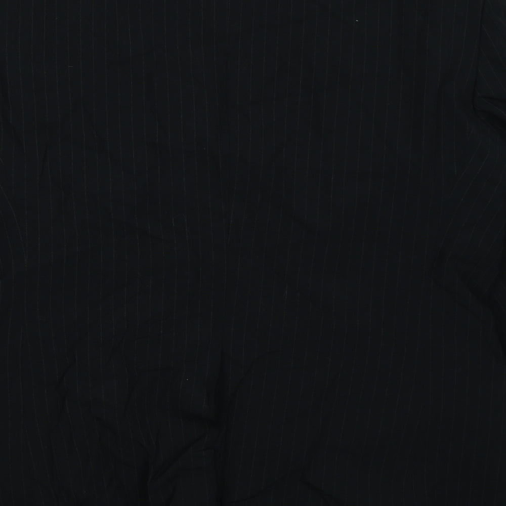 Cadenza Mens Black Striped Jacket Blazer Size 42