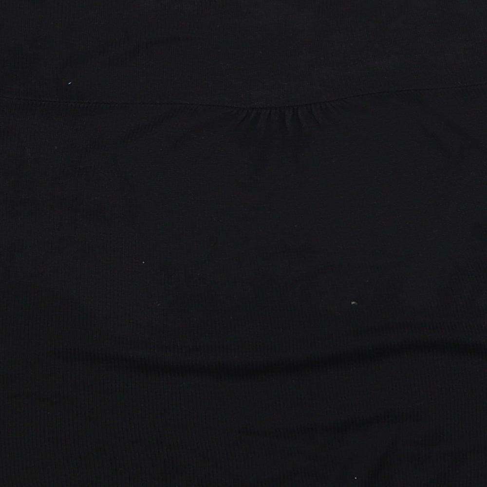 M&S Womens Black Wrap Jumper Size 14