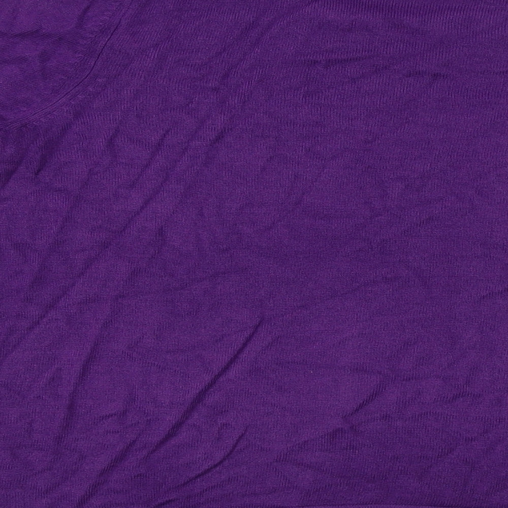 Marks and Spencer Womens Purple Pullover Jumper Size 14
