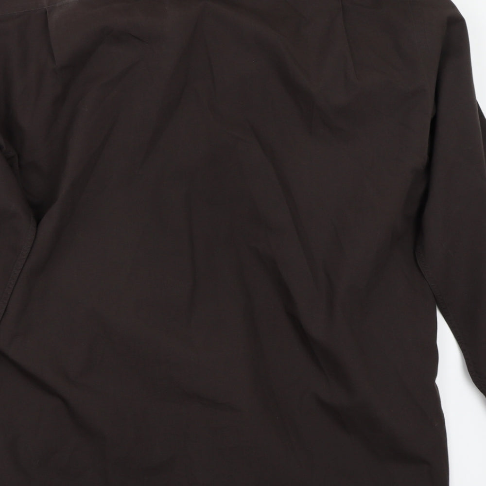 Cedar Wood State Mens Brown Button-Up Size 17