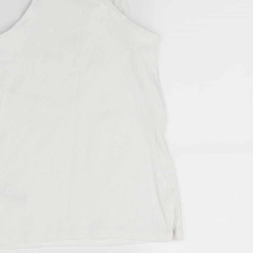 Marks and Spencer Girls White Camisole Tank Size 14 Years