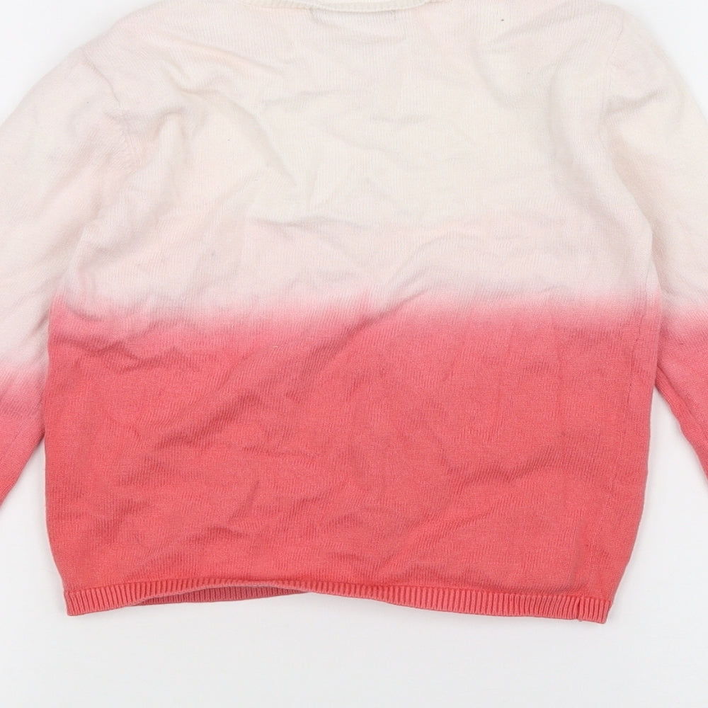 Abcd R Girls White Cardigan Jumper Size 6 Years