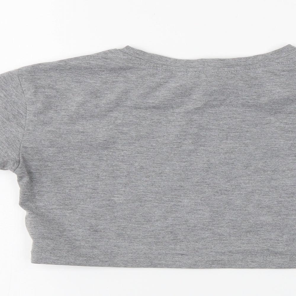 SheIn Girls Grey Pullover T-Shirt Size 6-7 Years