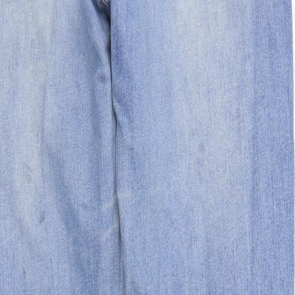 Boohoo Womens Blue Denim Skinny Jeans Size 10 L28 in