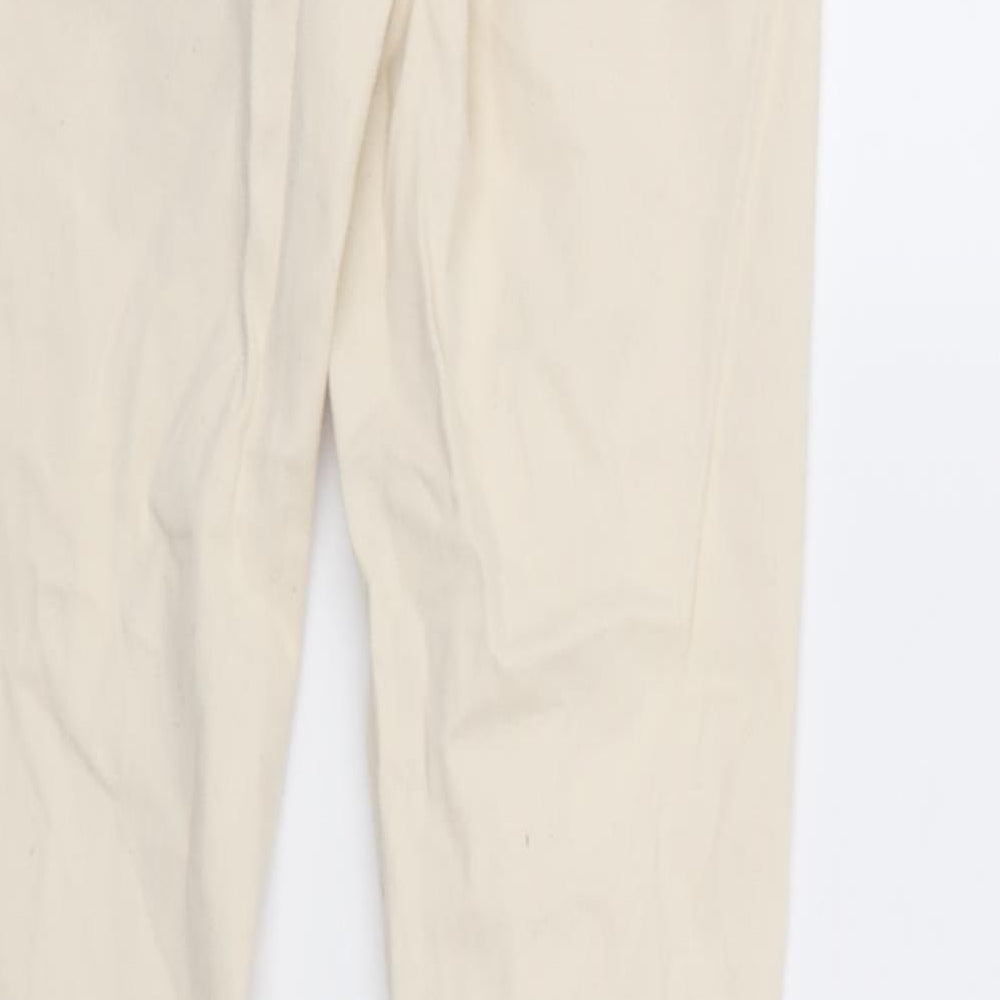 New Look Womens Ivory Denim Tapered Jeans Size 10 L31 in