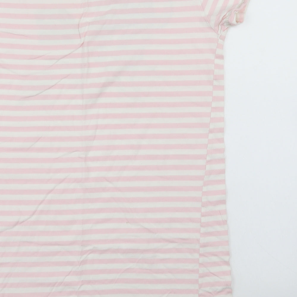 Disney Womens Pink Striped Top Nightshirt Size 12