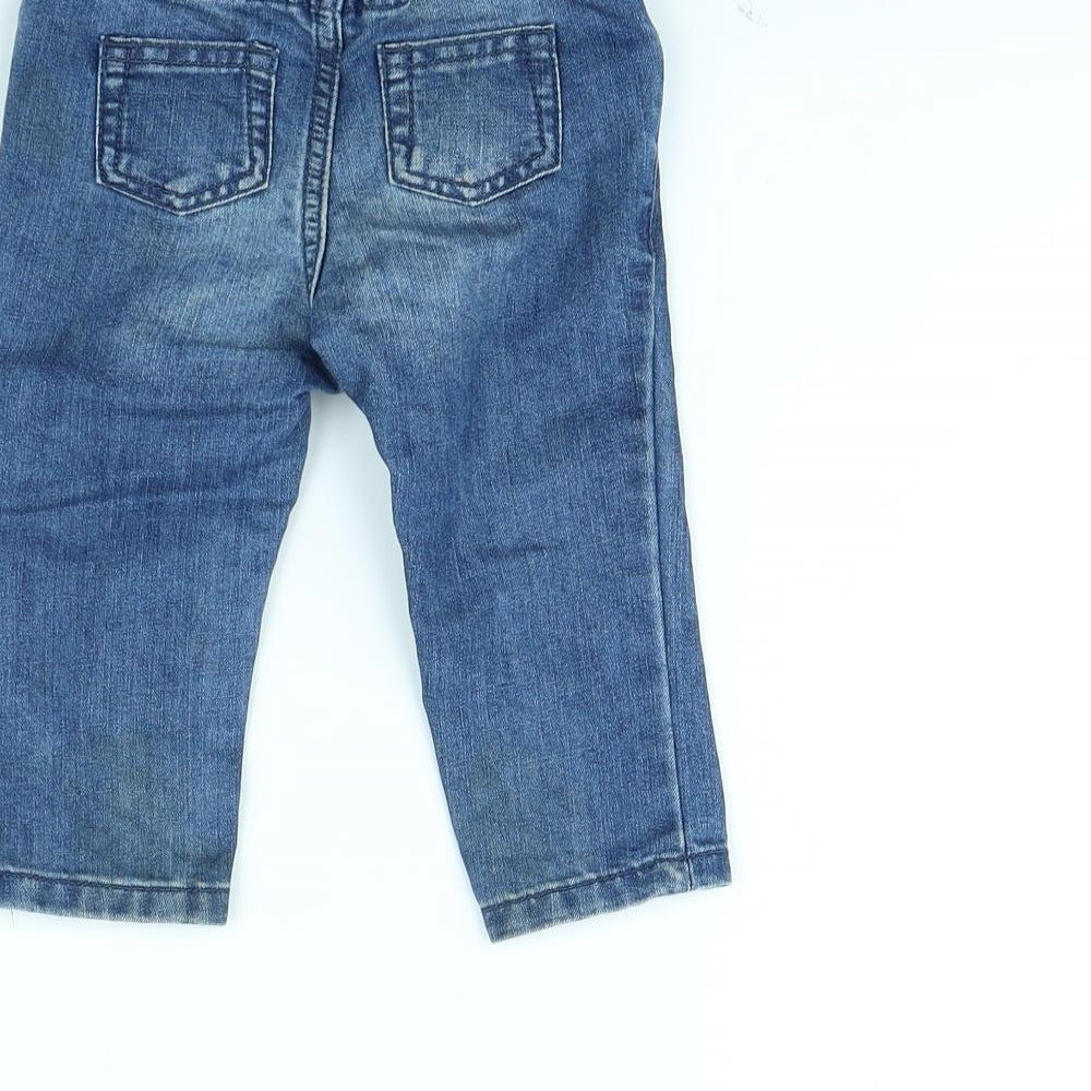 fred & flo Boys Blue Straight Jeans Size 9 Months