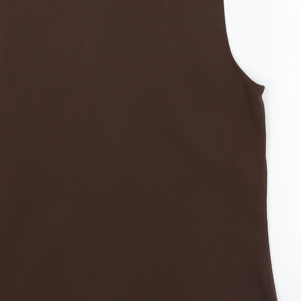 BHS Womens Brown Basic Button-Up Size 16