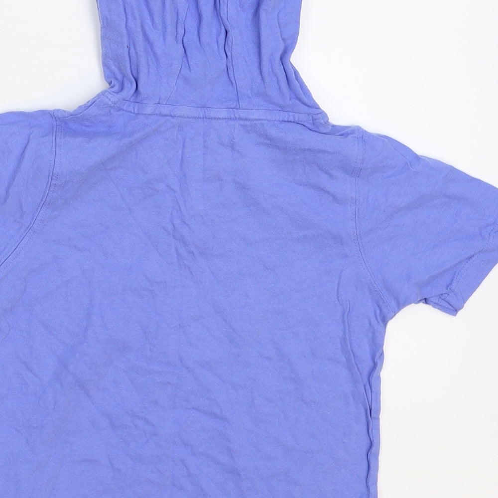 Marks and Spencer Boys Blue Pullover Hoodie Size 4-5 Years