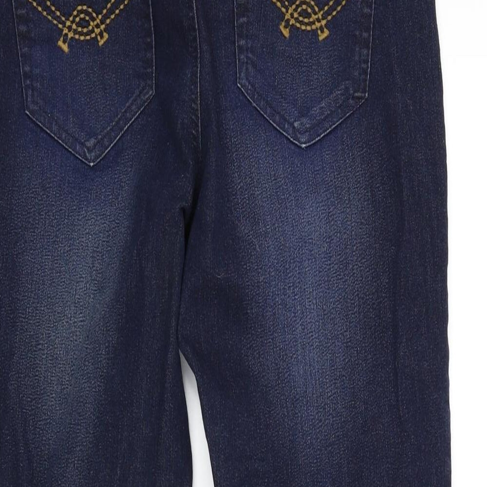 Peacocks Womens Blue Straight Jeans Size 10 L23 in