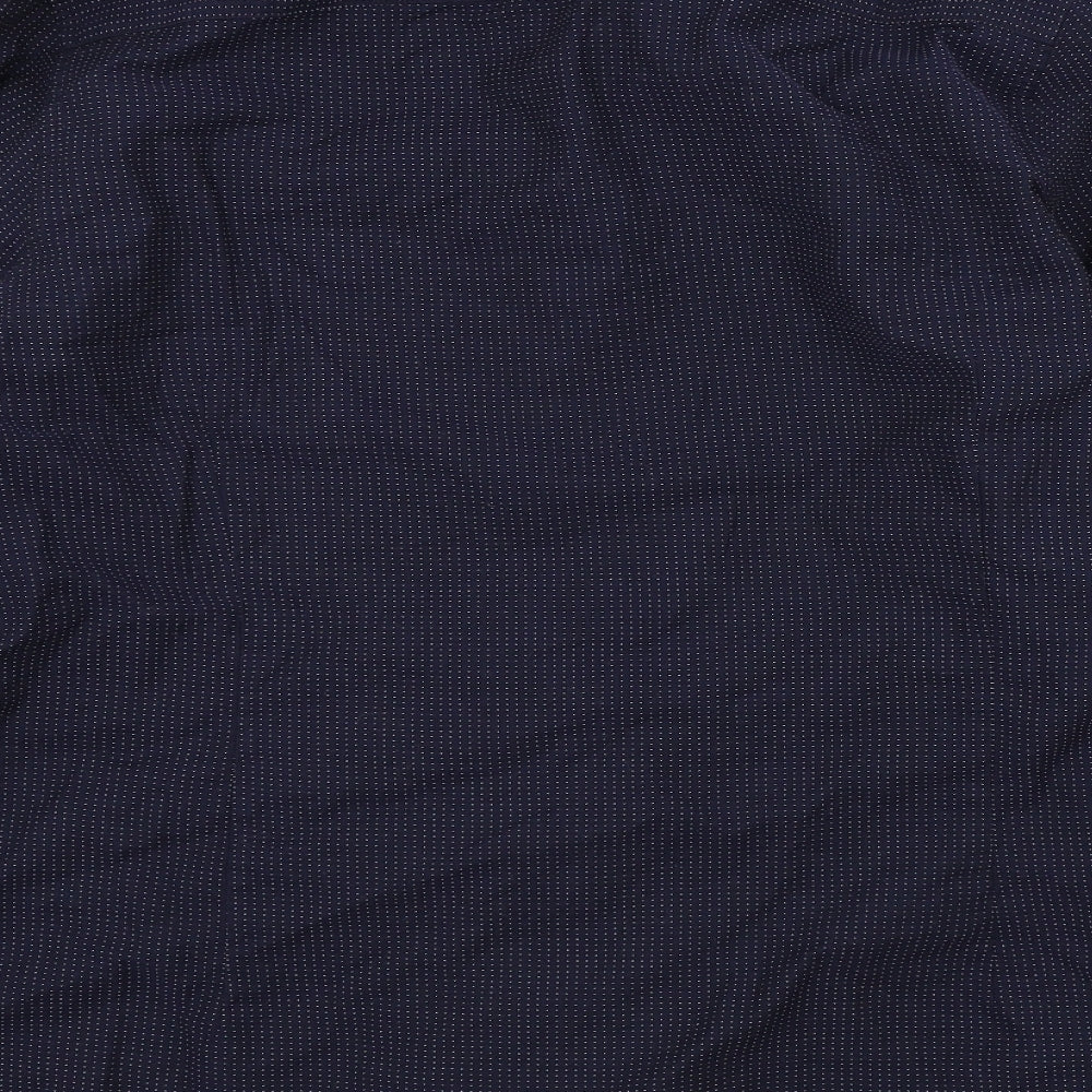 NEXT Mens Blue Polka Dot Button-Up Size XL