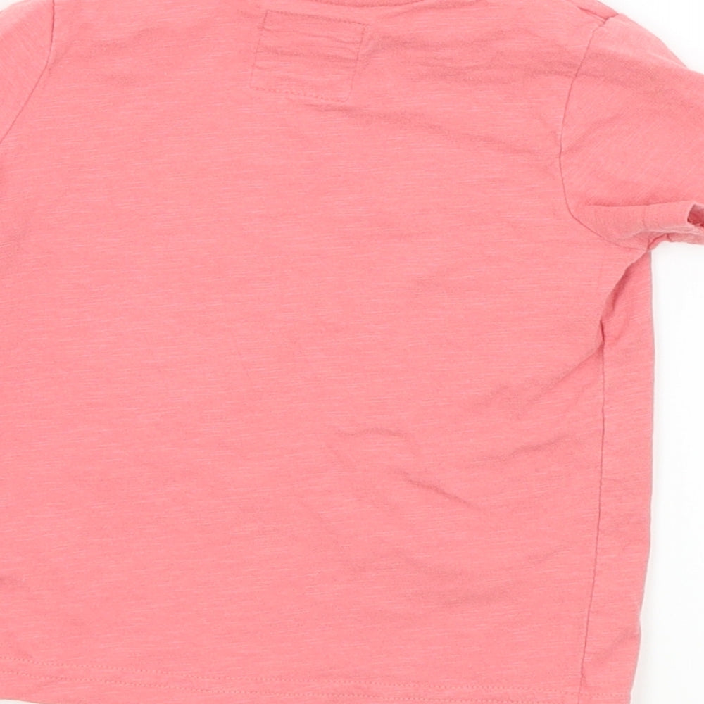TU Baby Pink Colourblock Basic T-Shirt Size 6-9 Months