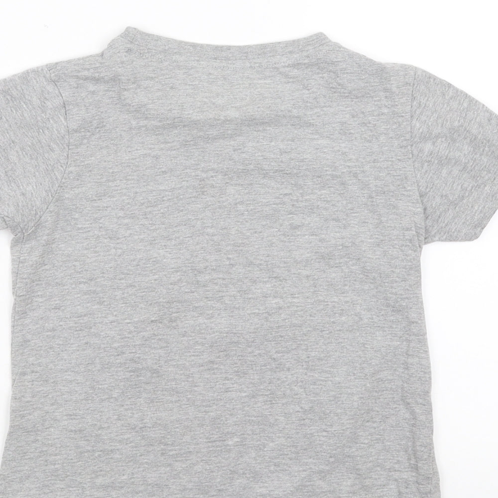 Pep&Co Boys Grey Basic T-Shirt Size 6-7 Years
