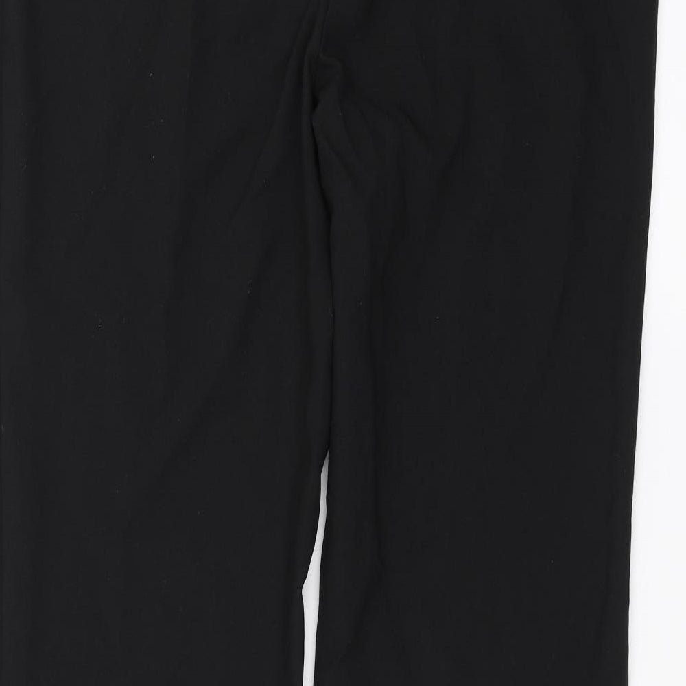 Evans Womens Black Trousers Size 18 L32 in