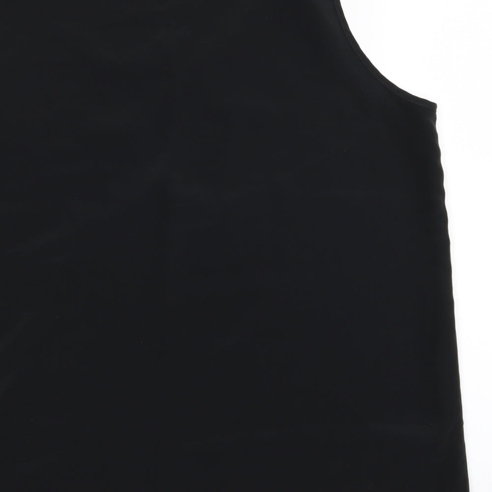 foxy lady Womens Black Basic Tank Size 16