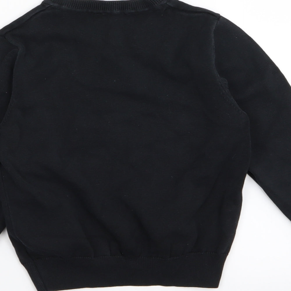 Asda George Girls Black Pullover Jumper Size 4-5 Years - School jumper