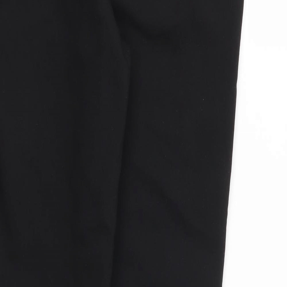 Papaya Womens Black Trousers Size 10 L26 in