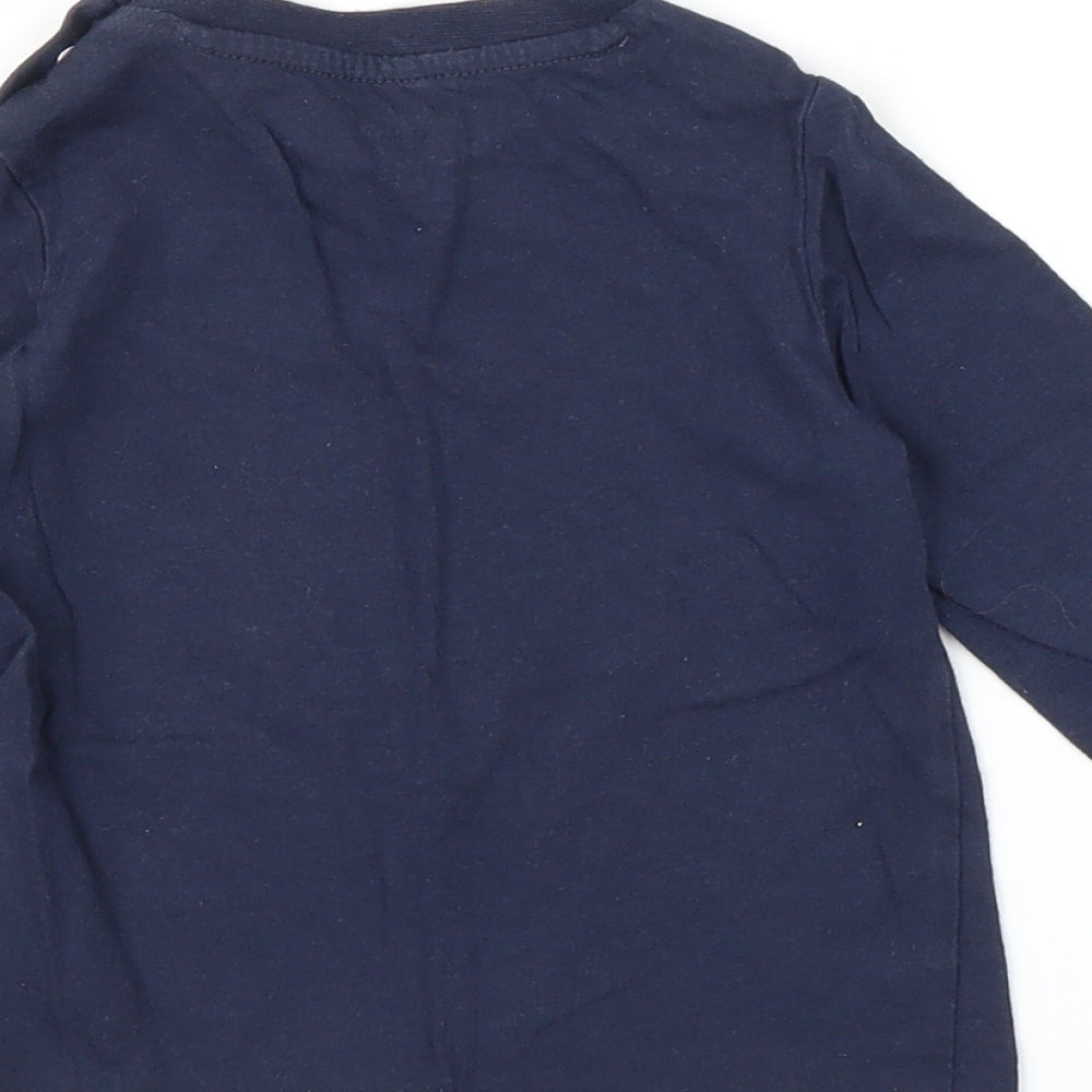 Fred & Flo Boys Blue Basic T-Shirt Size 9-12 Months