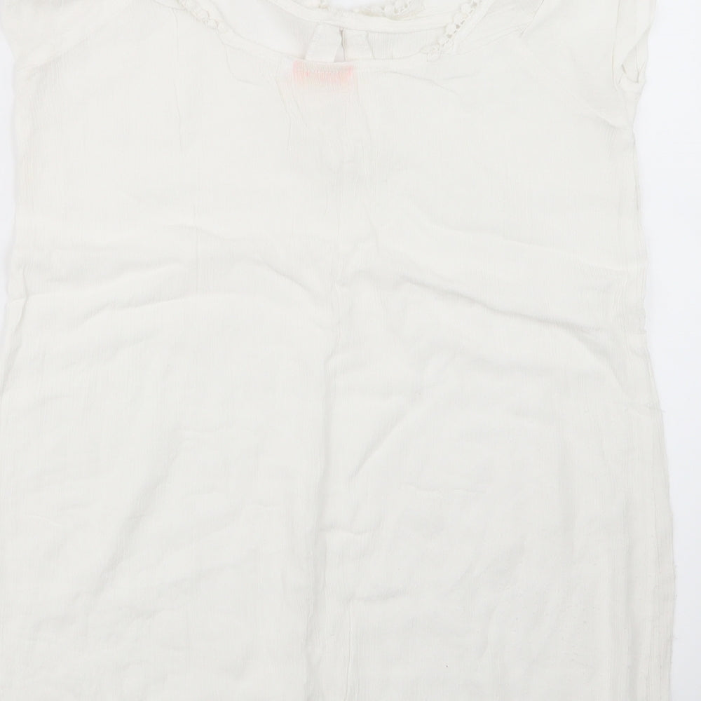 RI Resort Womens White Basic Blouse Size S