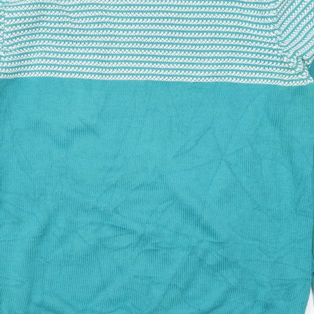 Red Herring Mens Blue Striped Pullover Jumper Size S