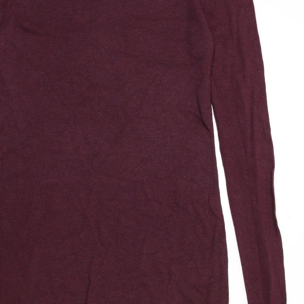 George Womens Purple Knit Pullover Jumper Size 10