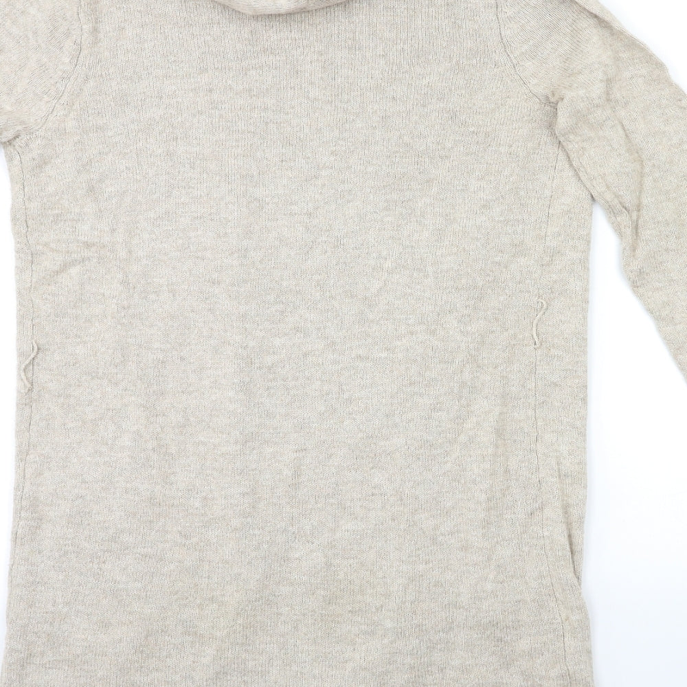 F&F Womens Beige Knit Cardigan Jumper Size S