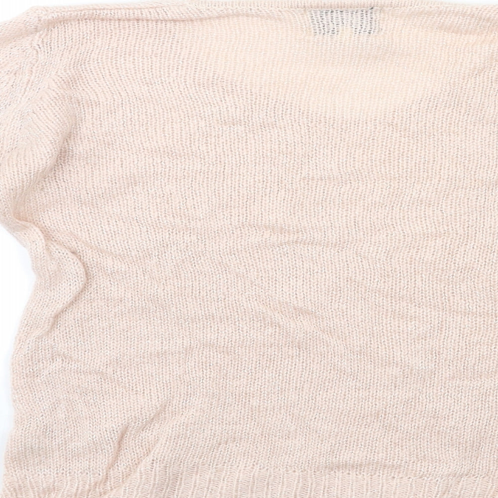 Papaya Womens Pink Knit Pullover Jumper Size M