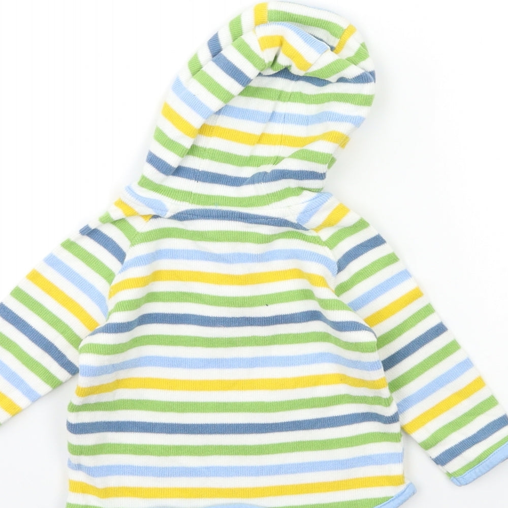 Marks and Spencer Baby Green Striped Pullover Jumper Size 6-9 Months