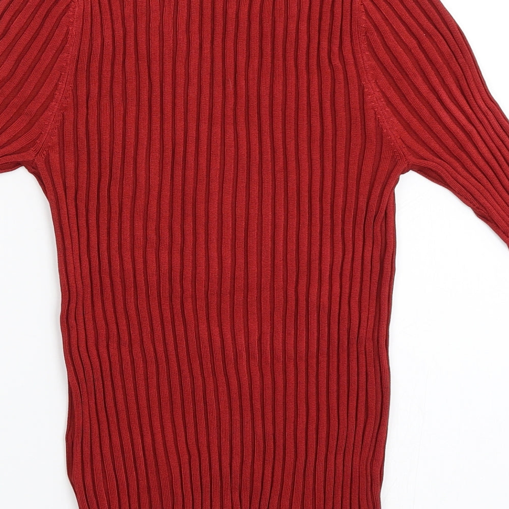 Marks and Spencer Womens Red Pullover Jumper Size 8