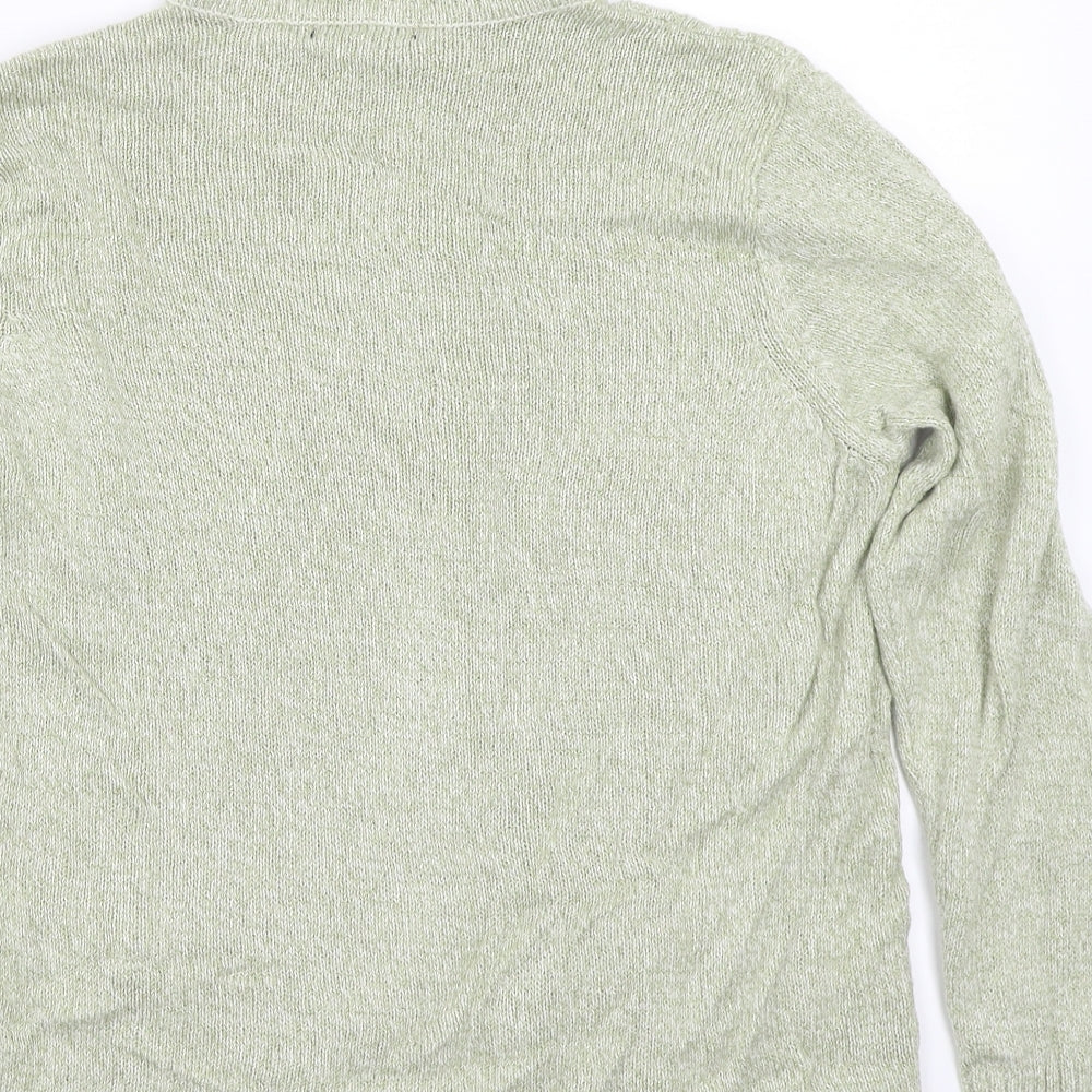BM Womens Green Cardigan Jumper Size M