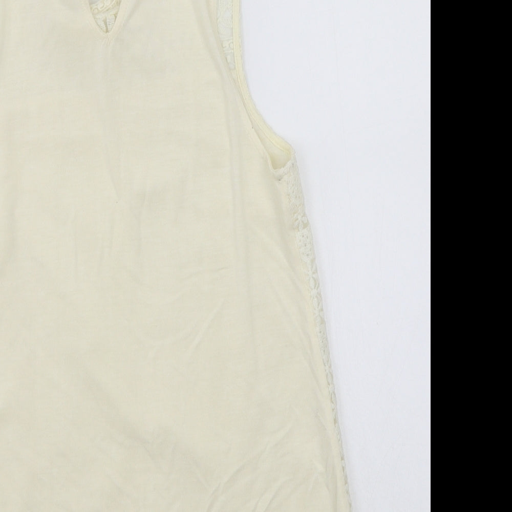 H&M Womens Beige Basic T-Shirt Size S
