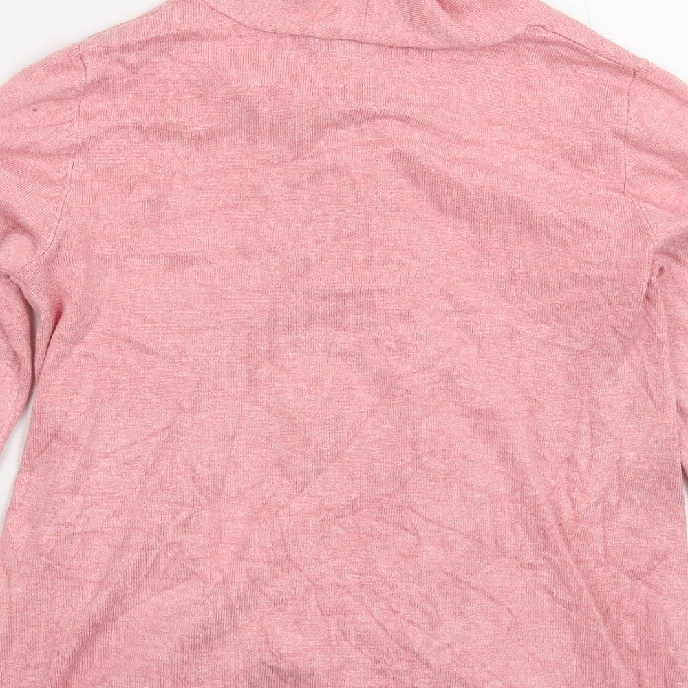 Dunnes Stores Womens Pink Knit Cardigan Jumper Size S