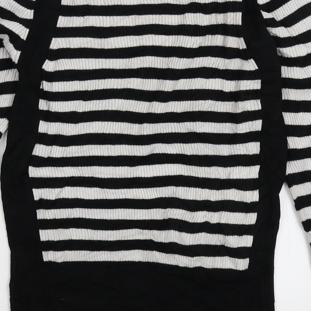 Marks and Spencer Womens Multicoloured Striped Knit Pullover Jumper Size 10